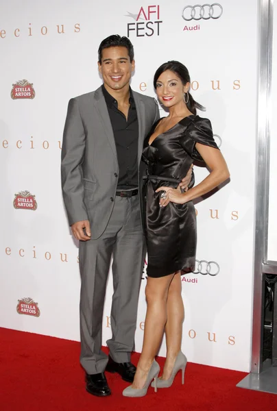 Mario Lopez and Courtney Mazza