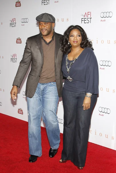 Oprah Winfrey y Tyler Perry — Foto de Stock