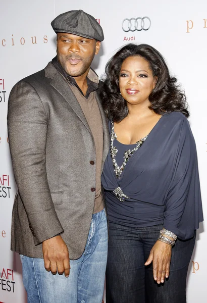 Oprah Winfrey and Tyler Perry — Stock Photo, Image
