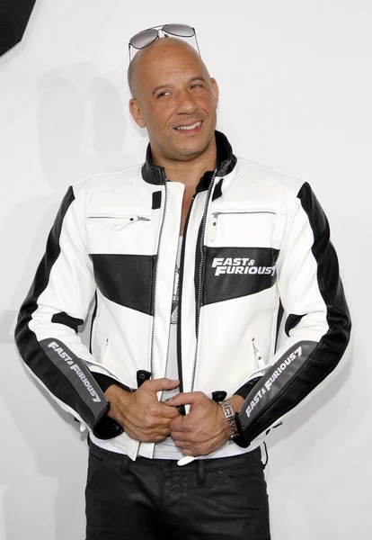 Actor Vin Diesel at the Los Angeles premiere of 'Furious 7' held at the TCL Chinese Theatre IMAX in Hollywood, USA on April 1, 2015. — Stock Image Actor Vin Diesel Los Angeles Premiere Furious Held Tcl Chinese Stock Photo