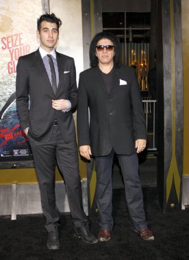 Nick Simmons and Gene Simmons
