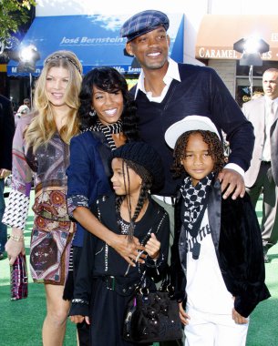 Fergie and Will Smith with family