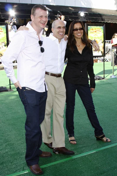 Jeffrey Katzenberg and Mireille Soria — Zdjęcie stockowe