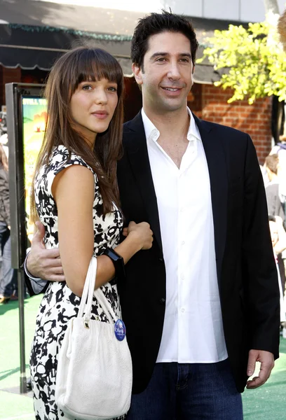 Zoe Buckman y David Schwimmer — Foto de Stock