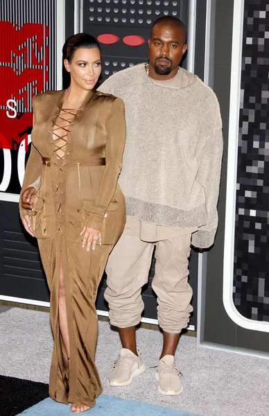 Kanye West dan Kim Kardashian — Stok Foto