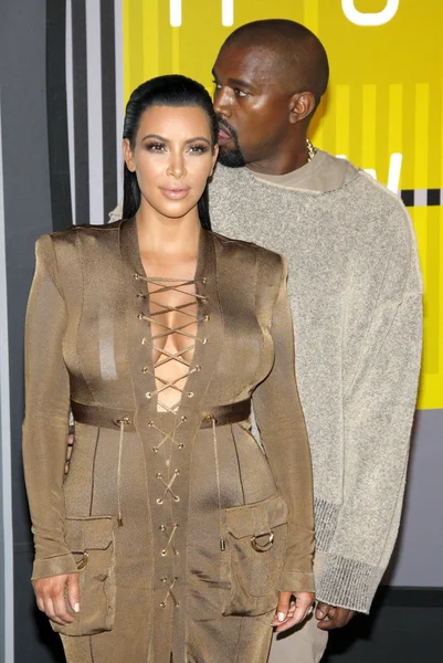 Kim Kardashian e Kanye West — Fotografia de Stock