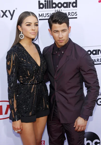 Olivia Culpo et Nick Jonas à Las Vegas — Photo