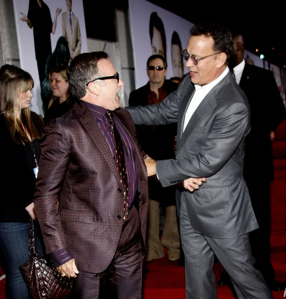 Robin Williams y Tom Hanks — Foto de Stock