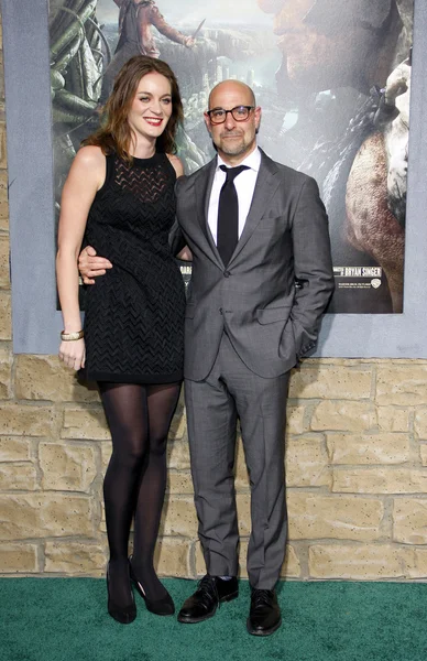 Stanley Tucci and Felicity Blunt — Stock Photo, Image