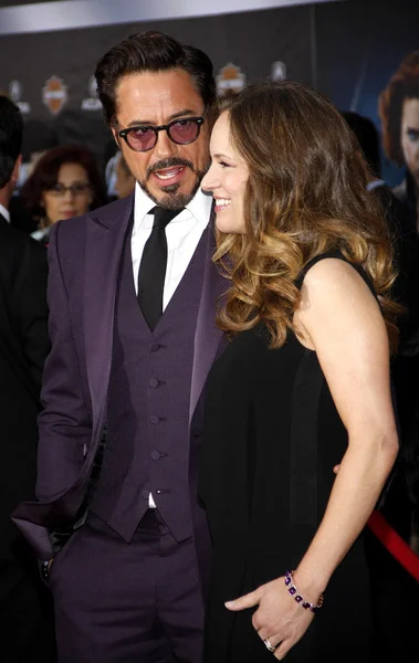 Susan Downey y Robert Downey Jr. — Foto de Stock