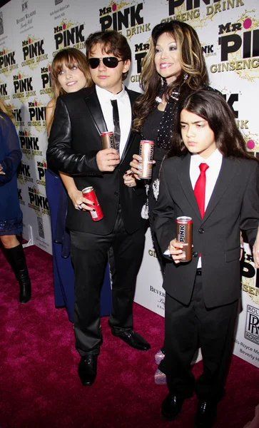 Principe Jackson, La Toya Jackson e Blanket Jackson — Foto Stock