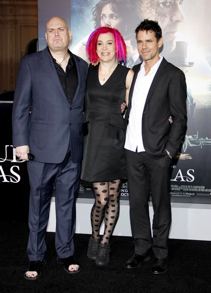 Lana Wachowski, Andy Wachowski and Tom Tykwer — ストック写真