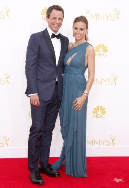 Seth Meyers and Alexi Ashe