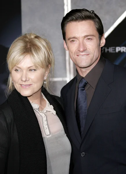 Hugh Jackman y Deborra-Lee Furness — Foto de Stock