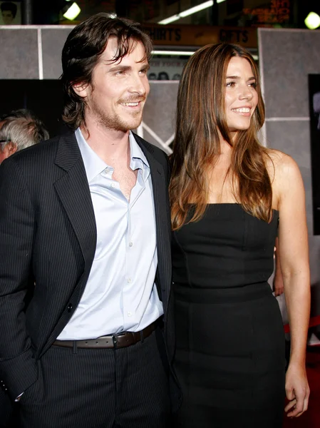 Christian Bale and Sibi Blazic — Stock Photo, Image