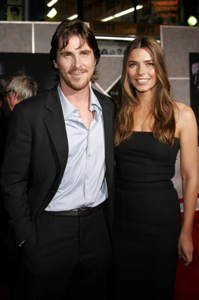 Christian Bale és Sibi Blazic — Stock Fotó