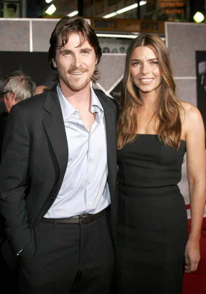 Christian Bale and Sibi Blazic — Stock Photo, Image