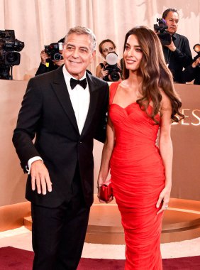 Amal Clooney ve George Clooney, 11 Ocak 2026 'da Beverly Hills, ABD' deki Beverly Hilton 'da düzenlenen 83..