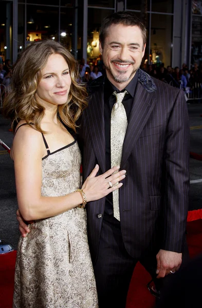 Robert Downey Jr. și Susan Downey — Fotografie, imagine de stoc