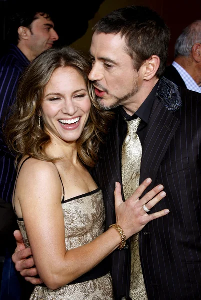 Robert downey jr. i susan downey — Zdjęcie stockowe