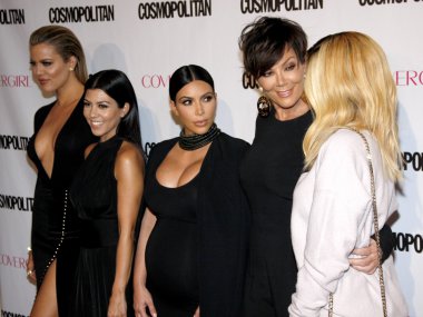 Khloe Kardashian, Kourtney Kardashian, Kim Kardashian, Kris Jenner and Kylie Jenner clipart