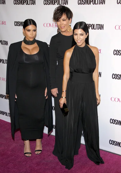 Kris Jenner, Kourtney e Kim Kardashian — Fotografia de Stock
