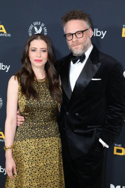 Lauren Miller ve Seth Rogen, Beverly Hills, ABD 'deki Beverly Hilton' da 7 Şubat 2026 'da düzenlenen 78..