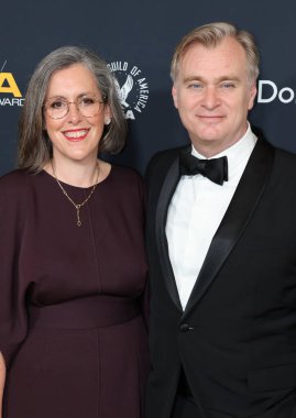 Emma Thomas ve Christopher Nolan, Beverly Hills, ABD 'deki Beverly Hilton' da 7 Şubat 2026 'da düzenlenen 78..