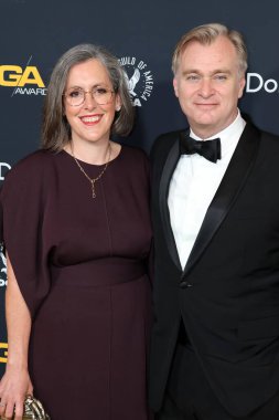 Emma Thomas ve Christopher Nolan, Beverly Hills, ABD 'deki Beverly Hilton' da 7 Şubat 2026 'da düzenlenen 78..