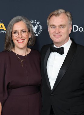 Emma Thomas ve Christopher Nolan, Beverly Hills, ABD 'deki Beverly Hilton' da 7 Şubat 2026 'da düzenlenen 78..