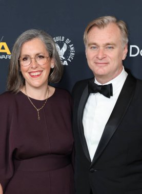 Emma Thomas ve Christopher Nolan, Beverly Hills, ABD 'deki Beverly Hilton' da 7 Şubat 2026 'da düzenlenen 78..