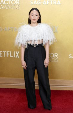 Yerin Ha, 1 Mart 2026 'da ABD' nin Los Angeles kentindeki Shrine Konser Salonu ve Fuar Salonu 'nda düzenlenen 32..