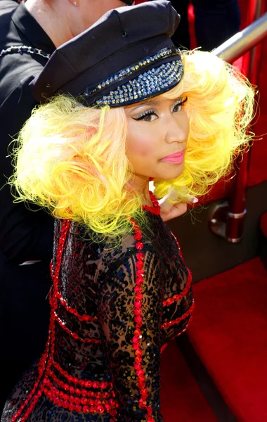 洛杉矶 Usa 2012年9月6日 说唱歌手 Nicki Minaj 在洛杉矶斯台普斯中心举行的 2012年 Mtv 视频音乐奖 — 图库照片