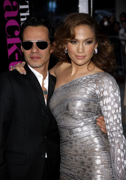 Jennifer López y Marc Anthony — Foto de Stock