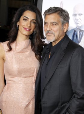 Amal Clooney and George Clooney clipart