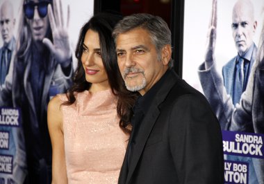 Amal Clooney and George Clooney clipart