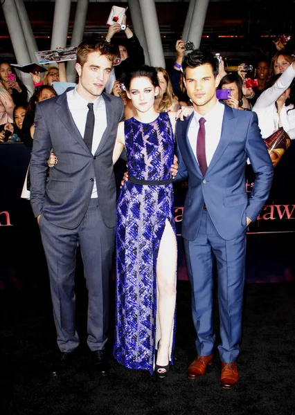 Robert Pattinson, Kristen Stewart y Taylor Lautner —  Fotos de Stock