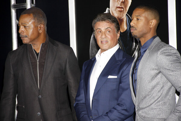 Sylvester Stallone and Carl Weathers