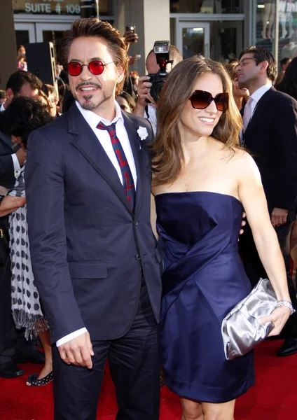 Robert Downey Jr. și Susan Downey — Fotografie, imagine de stoc