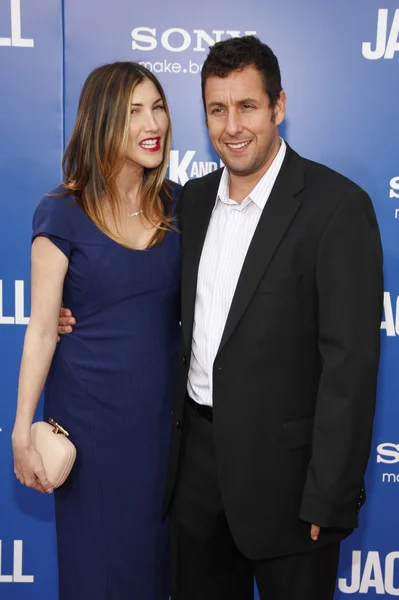 Adam Sandler en Jackie Sandler — Stockfoto