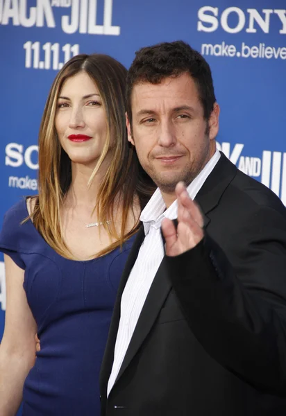 Adam Sandler en Jackie Sandler — Stockfoto