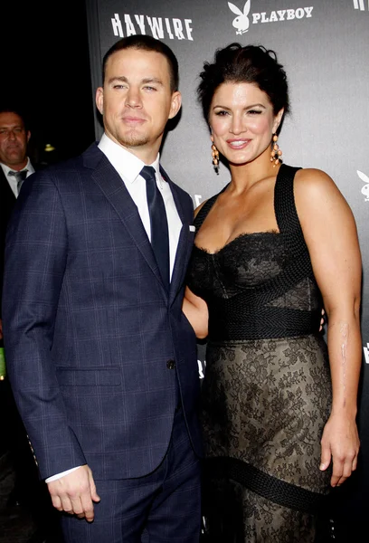 Gina Carano e Channing Tatum — Fotografia de Stock