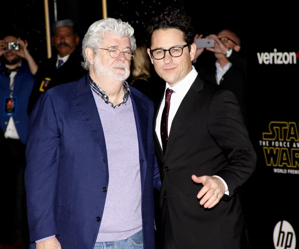 George Lucas y J.J. Abrams — Foto de Stock