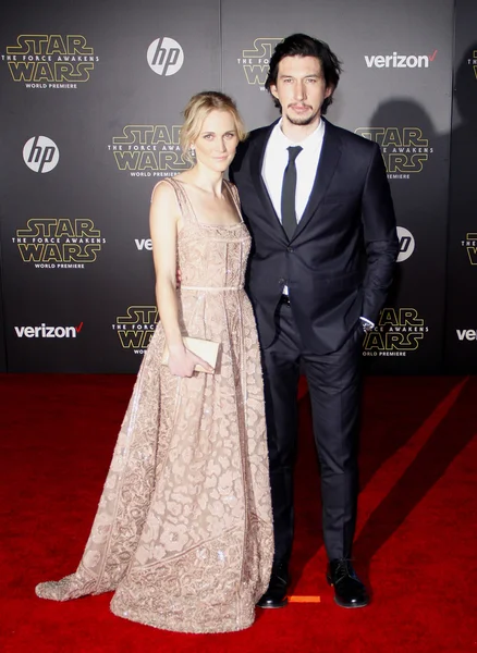 Adam Driver y Joanne Tucker — Foto de Stock