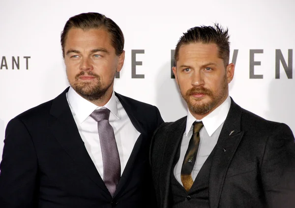 Leonardo DiCaprio and Tom Hardy — 图库照片