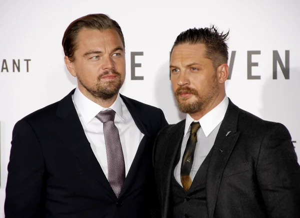 Leonardo DiCaprio and Tom Hardy — 图库照片