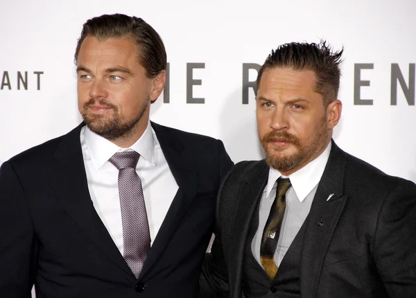 Leonardo DiCaprio e Tom Hardy — Fotografia de Stock