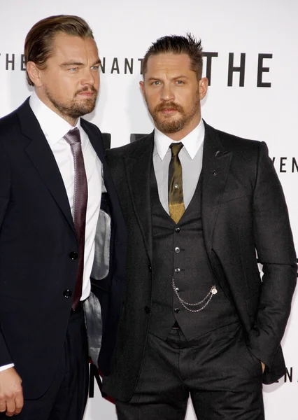 Leonardo DiCaprio e Tom Hardy — Fotografia de Stock