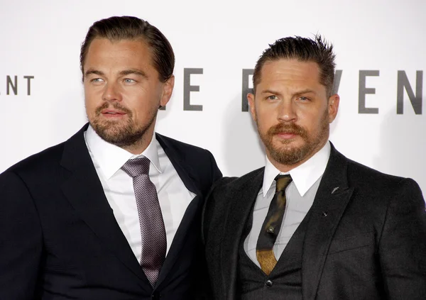 Leonardo DiCaprio e Tom Hardy — Fotografia de Stock