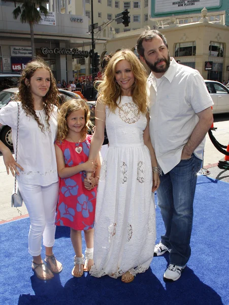 Leslie Mann e Judd Apatow — Fotografia de Stock